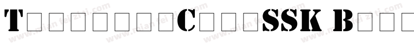 TemplateCapsSSK Bold字体转换